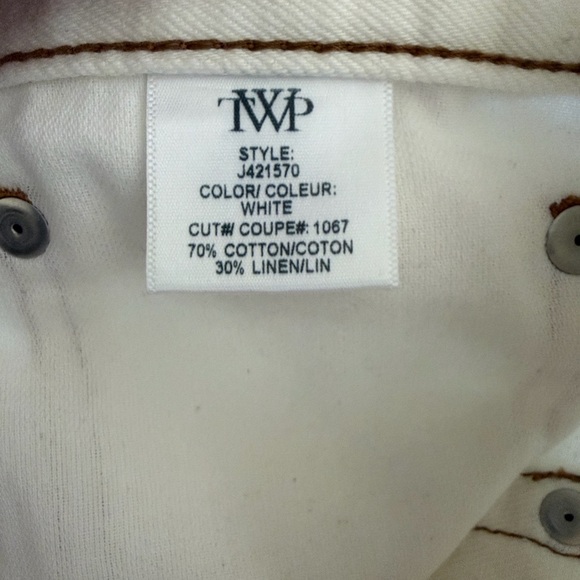 TWP Women's Pony Boy White Straight Leg Jeans - Picture 10 of 10